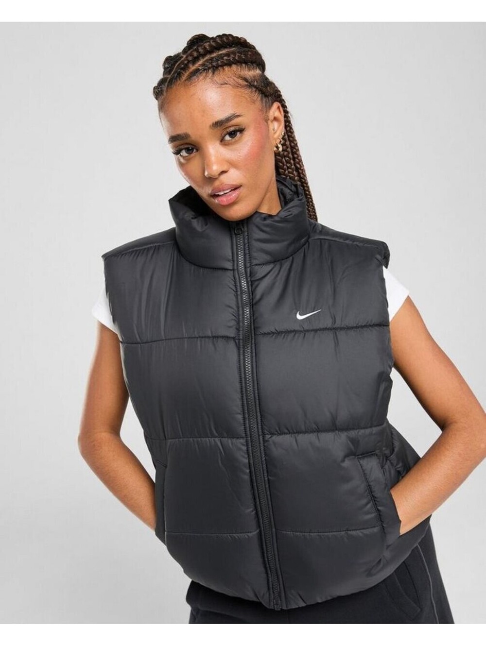 Nike Therma-FIT Zip Up Puffer Vest Women's Size XXL Black Insulated Thermal NWT